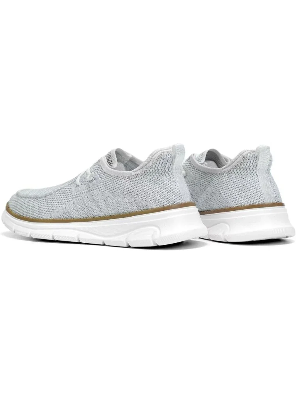 Men's White Slip On Loafers Comfortable Boat Casual Walking Sneaker Shoes